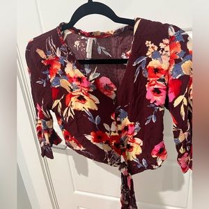Cropped Flower Top